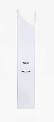 Шкаф пенал Style Line Каре Люкс 30 см L, с б/к, белый СС-00002325