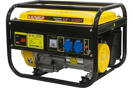 Бензиновый генератор Калибр БЭГ-3500РС 00000075586