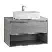 Мебель для ванной BelBagno Kraft 80 см со столешницей, 1 ящик, полка Cemento Grigio