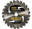 Диск пильный 165х20 мм, 24Z Hanskonner H9022-165-20-24T