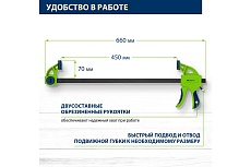 Быстрозажимная F-образная струбцина Сибртех 20566
