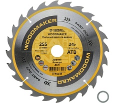 Диск пильный по дереву 255х30/25.4 мм Z=24 АТВ WoodMaker Diamond Industrial DIDD255Z24