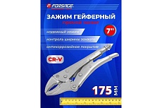 Зажим гейферный c овальными губками Forsage 7-175 мм F-614F175(17140)