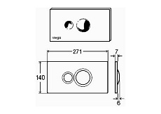 Кнопка смыва Viega Visign for Style 10 596323