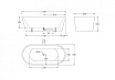 Акриловая ванна BelBagno BB71-1800-NERO-W0 170x80 черный глянец