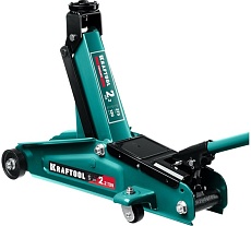 Подкатной домкрат с увеличенным подъемом Kraftool rigid 2.25 т, 130-385 мм 43452-2