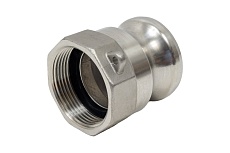 Нержавеющий камлок TITAN LOCK тип A ниппель, внутр. резьба BSP 1 1/2&quot;, AISI316 TL150ASS316