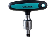 Т-образная отвертка с трещоткой и реверсом 1/4 Jettools H7-7-1414