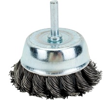 Щетка чашка, крученая металлическая проволока 65 мм для дрели VIRA 572065