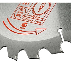 Диск пильный по дереву 160x20/16 мм, 24Z TGS TORGWIN S42885