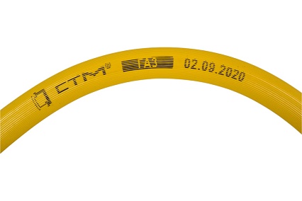 Подводка для газа СТМ ГАЗ ПВХ, 1/2", гайка-гайка, 30 см CGVF1203