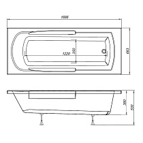 Акриловая ванна Aquanet Extra 170x70 00203931