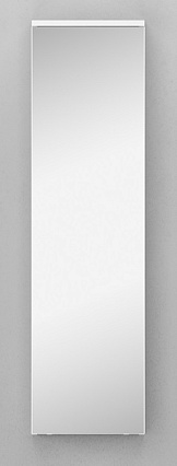 Шкаф пенал Velvex Unique Unit 33 см с зеркалом, белый матовый