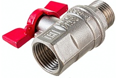 Шаровой кран Valfex PREMIUM для воды, 1/2&quot; ВР/НР, бабочка VF.218.NB1.012.PREMIUM