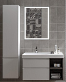 Мебель для ванной Kerama Marazzi Cubo 90 см, чаша слева, белый матовый