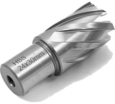 Сверло по металлу корончатое 24.0 мм, М2, хвостовик WELDON 19 мм, 1 шт NOVOCRAFT WSD196230124