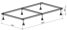 Каркас для поддона Allen Brau 8.00005 140x80