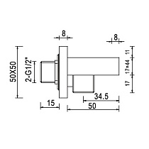 Шланговое подключение с держателем RGW Shower Panels SP-182