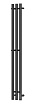 Полотенцесушитель электрический Point Гермес PN12822B П3 120x1200 диммер справа, черный