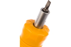 Реверсивная отвертка с битами 12 предметов Kraft KT 700406