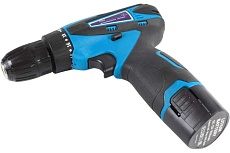 Аккумуляторная дрель-шуруповерт AktiTool cd12g set 12 В, 2 li-ion, 1500 mah, кейс, гибкий удл. 101203