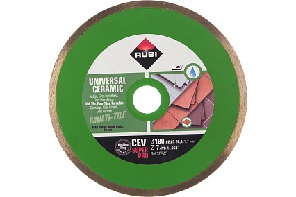 Диск алмазный CEV 180 SUPERPRO (180х22.2 мм) RUBI 30945