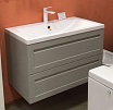 Мебель для ванной Art&Max Platino 100 см светло-серый матовый