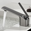 Смеситель для раковины Black&White Gravity GF-7104-GM оружейная сталь