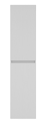 Шкаф пенал Vincea Велле (Welle) 35 см, белый матовый софт-тач VSC-2WL150MW