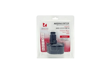 Аккумулятор для DeWalt 12 В, 1,5 А*ч, NiCd Заряд НКБ 1215 DW-A 6127304