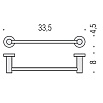 Полотенцедержатель Colombo Plus W4909.CR хром