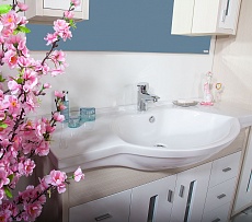 Мебель для ванной Бриклаер Бали 120 см, светлая лиственница
