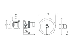 Смеситель для душа Aquatek Классик AQ1566CR хром