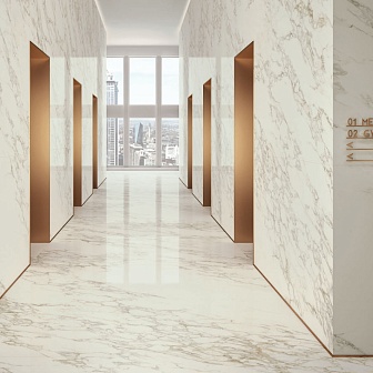 Керамогранит Italgraniti Marble Experience Calacatta Gold SQ. Lapp. Sat. 60x120 см, MB02BAI