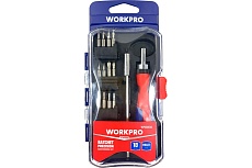 Отвертка трещоточная WORKPRO набор 18 предметов WP200516
