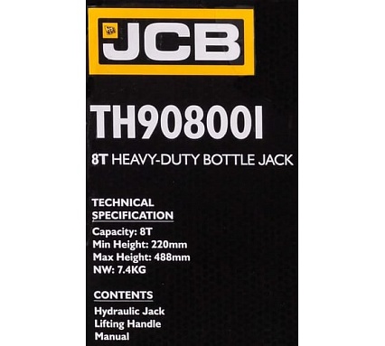 Бутылочный домкрат JCB 8 т, TH908001(58024) JCB-TH908001(58024)