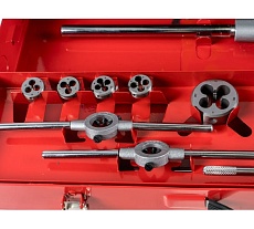 Резьбонарезной набор M3-M20 HSS метчики+плашки+воротки, 54шт RUKO 245040