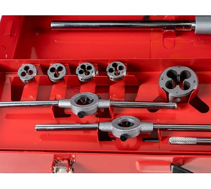 Резьбонарезной набор M3-M20 HSS метчики+плашки+воротки, 54шт RUKO 245040