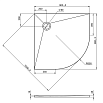 Поддон для душа Jacob Delafon Tolbiac 90x90 E6D329RU-NGM черный матовый