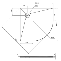 Поддон для душа Jacob Delafon Tolbiac 90x90 E6D329RU-NGM черный матовый