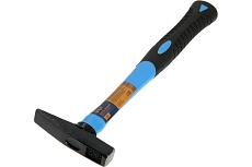 Молоток Тундра слесарный, квадратный боек, фиберглассовая обрезиненная рукоятка, 100 г 4987610