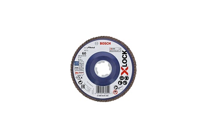 Шлифовальный круг лепестковый X571 X-LOCK (125 мм; G60) Bosch 2608619210