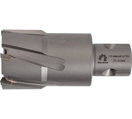 Сверло корончатое по металлу TCT 35x40 мм WOLFSTAR cw00114