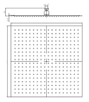 Верхний душ RGW Shower Panels SP-82B 30x30 черный