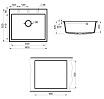 Кухонная мойка Point Бинга PN3003B 60 см черный