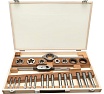 Набор метчиков и плашек Bucovice Tools UNC 1/2-1.0, HSS, 24пр 345200