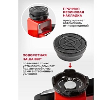 Подкатной гидравлический домкрат Forcekraft 2 т, h min - 135мм, h max - 320мм, в кейсе fk-ta82007 51692