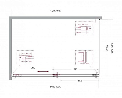 Душевой уголок BelBagno SOFT_CLOSE-1-AH-1-150/100-C-GM 150x100 прозрачный, оружейная сталь Душевой уголок BelBagno SOFT_CLOSE-1-AH-1-150/100-C-GM 150x100 прозрачный, оружейная сталь