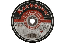 Диск отрезной по нержавеющей стали 180х3х22 мм INOX Karbosan 10210