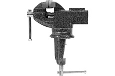 Тиски слесарные AV Steel настольные, поворотные, 60мм с наковальней AV-940406